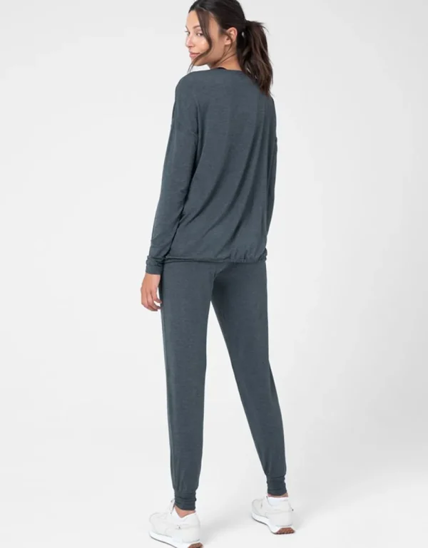 Fashion Atletische Zwangerschapsbroek Van Ecologisch Geverfde Modal Vrouw Zwangerschaps-Essentials