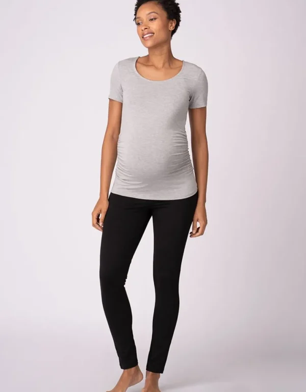 Flash Sale Basic Positieshirts Marineblauw En Grijs Duo Verpakking Vrouw Topjes