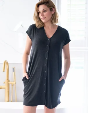 Clearance Bevallingsshirt Van Biologisch Katoen Vrouw Zwangerschaps-Essentials