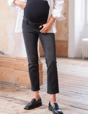 Fashion Biologische Zwangerschapsjeans Voor Over De Buik, Slim Fit Vrouw Jeans