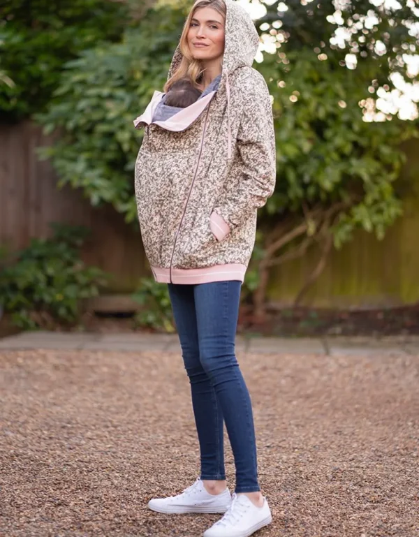 Discount Bloemenprint 3 In 1 Zwangerschaps- Tot Draaghoodie Vrouw Jassen En Jacks