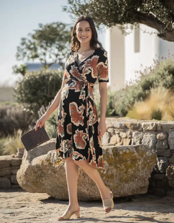 Fashion Boho Nepwikkelzwangerschaps- En Borstvoedingsjurk Vrouw Jurken