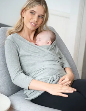 Cheap Buideltop Met Mouw Van Grijs Katoen Vrouw Topjes