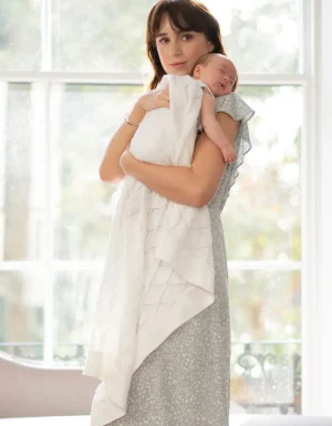 Clearance Cellulaire Babydeken Van Biologisch Katoen Vrouw Zwangerschaps-Essentials