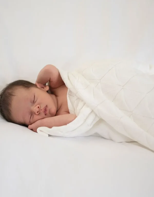 Clearance Cellulaire Babydeken Van Biologisch Katoen Vrouw Zwangerschaps-Essentials