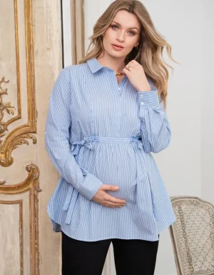 Cheap Curve Gestreept Zwangerschaps- En Borstvoedingsshirt Vrouw Topjes
