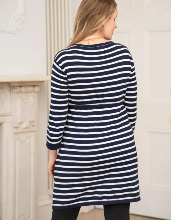 Best Sale Curve Nautische Zwangerschaps- En Borstvoedingstuniek Vrouw Topjes