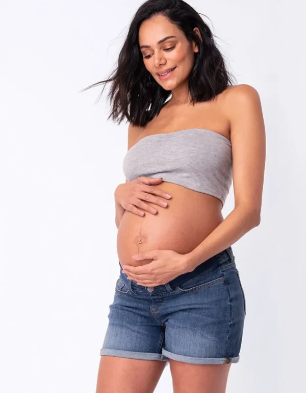 Shop Denim Positieshorts Vrouw Broeken En Rokken