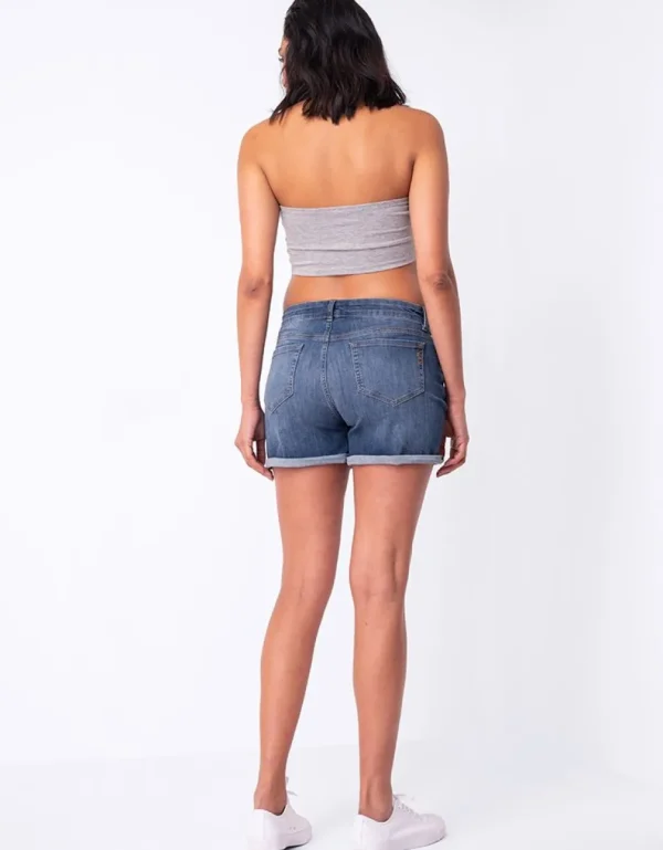 Shop Denim Positieshorts Vrouw Broeken En Rokken