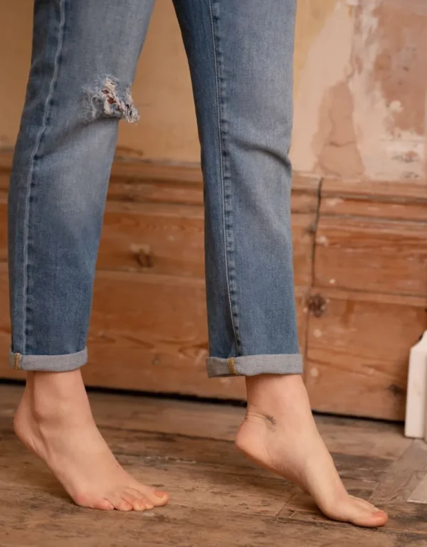 Sale Gescheurde Vriend-Zwangerschapsjeans Vrouw Jeans