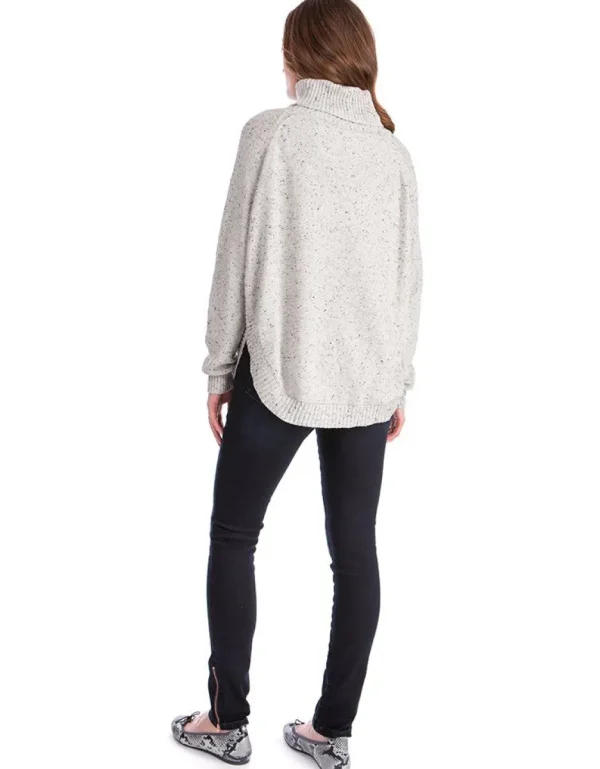 Fashion Getextureerde Gebreide Cape Zwangerschapsjumper Vrouw Topjes