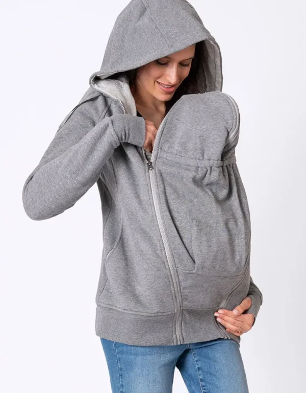 New Grijs 3-In-1 Zwangerschapshoodie Vrouw Jassen En Jacks