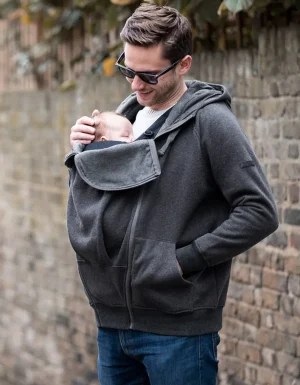 Cheap Herenhoodie Met Babybuidel Vrouw Jassen En Jacks