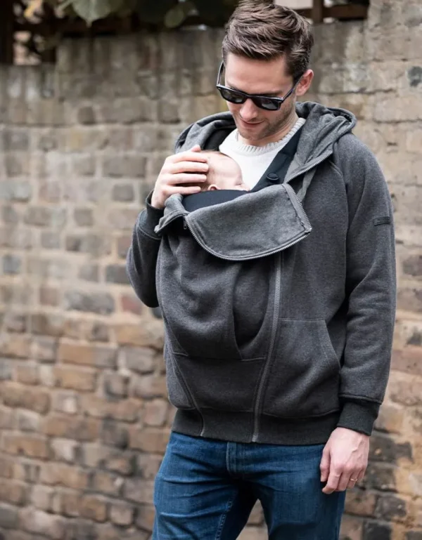 Cheap Herenhoodie Met Babybuidel Vrouw Jassen En Jacks