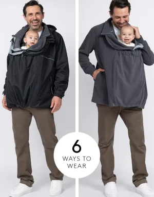Flash Sale 6-In-1 Waterdicht Herenjack Met Babybuidel Vrouw Jassen En Jacks