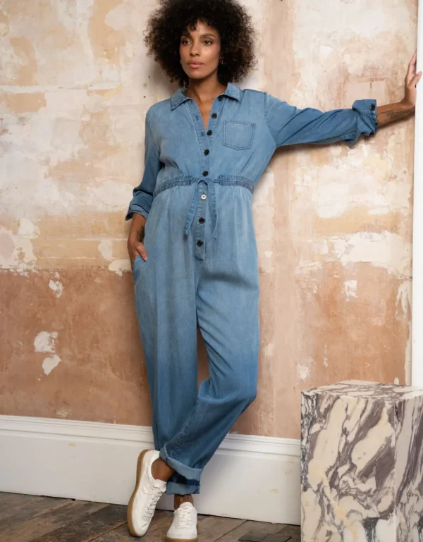 New Jumpsuit Van Tenceldenim Voor Zwangerschap Vrouw Jeans