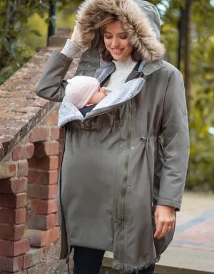 Best Kaki 3-In-1 Zwangerschapsparka Voor De Winter Vrouw Jassen En Jacks