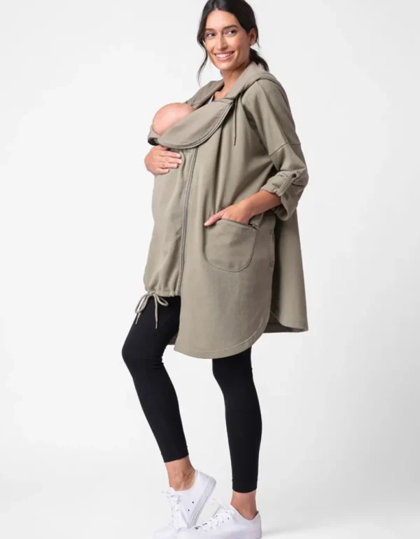 Cheap Kaki Moederschap Tot Babydragen 3 In 1 Cape Met Capuchon Vrouw Jassen En Jacks