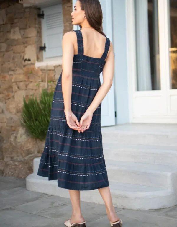 Fashion Katoenen Boho Midi-Jurk Voor Zwangerschap En Borstvoeding Vrouw Jurken