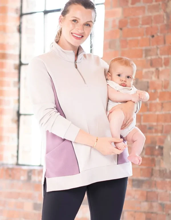Store Katoenen Sweatshirt Voor Zwangerschap En Borstvoeding Vrouw Topjes