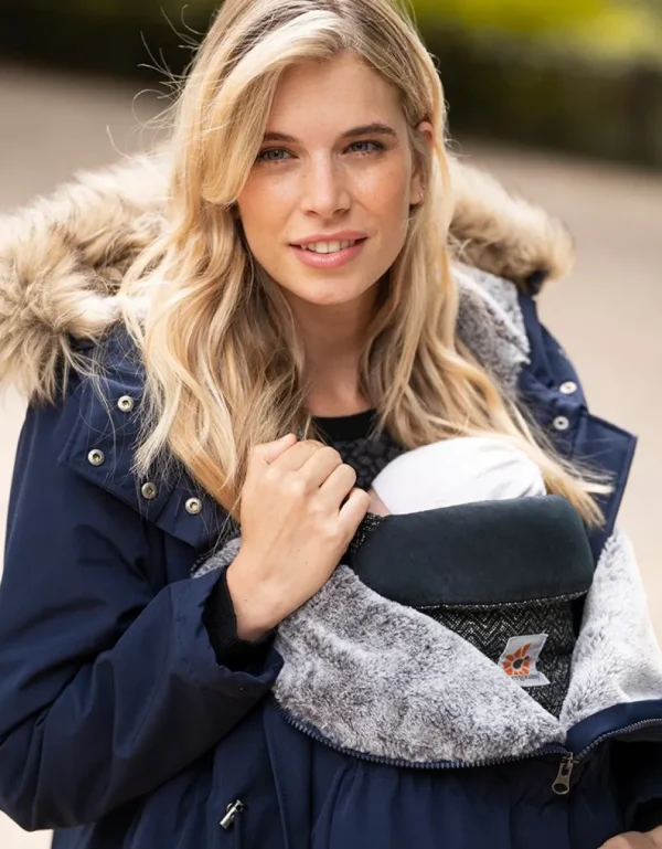 Shop Marineblauwe 3-In-1 Winter-Zwangerschapsparka Vrouw Jassen En Jacks