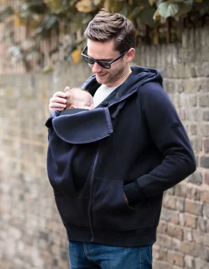 Store Marineblauwe Mannenhoodie Voor Het Dragen Van Baby'S Vrouw Jassen En Jacks