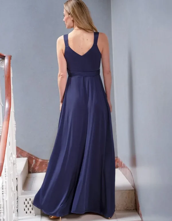 Outlet Marineblauwe Positie- En Voedings-Avondurk Vrouw Jurken