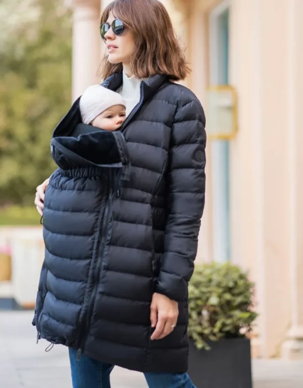 New Middellange Donzen 3-In-1 Jas Voor Zwangerschap En Het Dragen Van Een Baby Kinderen Babydragen Innovatie