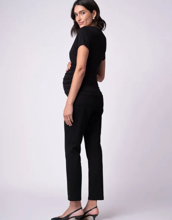 Fashion Mock Wrap Zwangerschaps- En Borstvoedingstopjes - Dubbelpak Zwart En Wit Vrouw Topjes