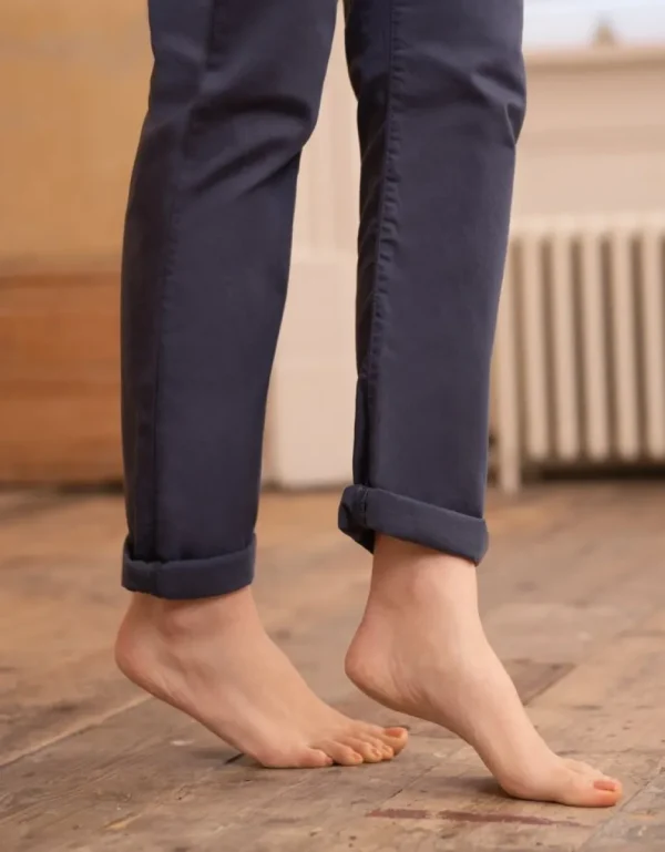 Cheap Navy Blue Over Bump Maternity Chinos Vrouw Broeken En Rokken