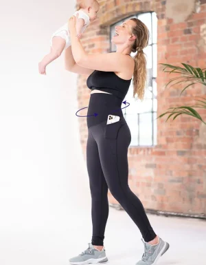 Cheap Ondoorzichtige Aansluitende Actieve Leggings Voor Na De Bevalling Vrouw Panty'S En Leggings