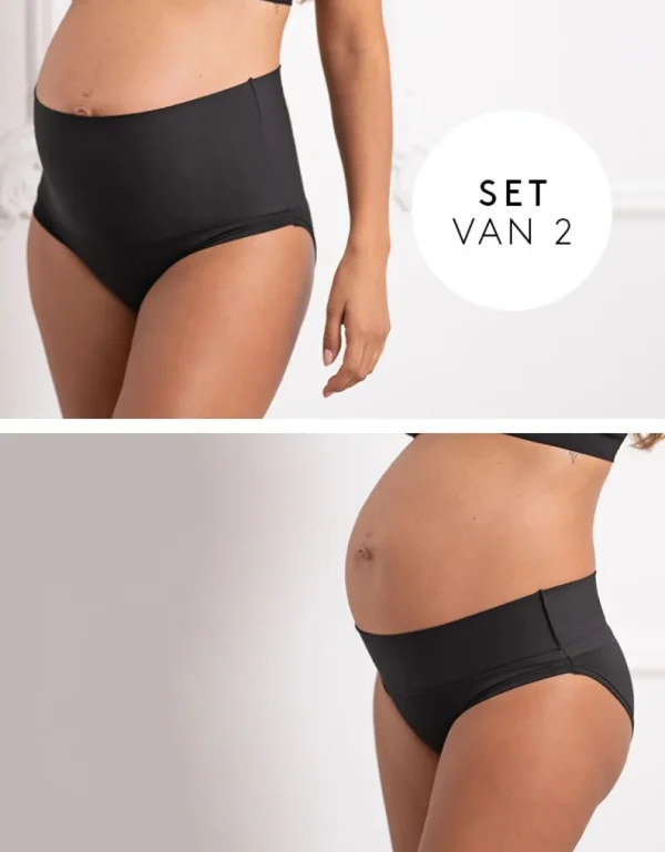 Hot Opvouwbare Zwangerschapsslips 2-Pack Vrouw Zwangerschaps-Essentials
