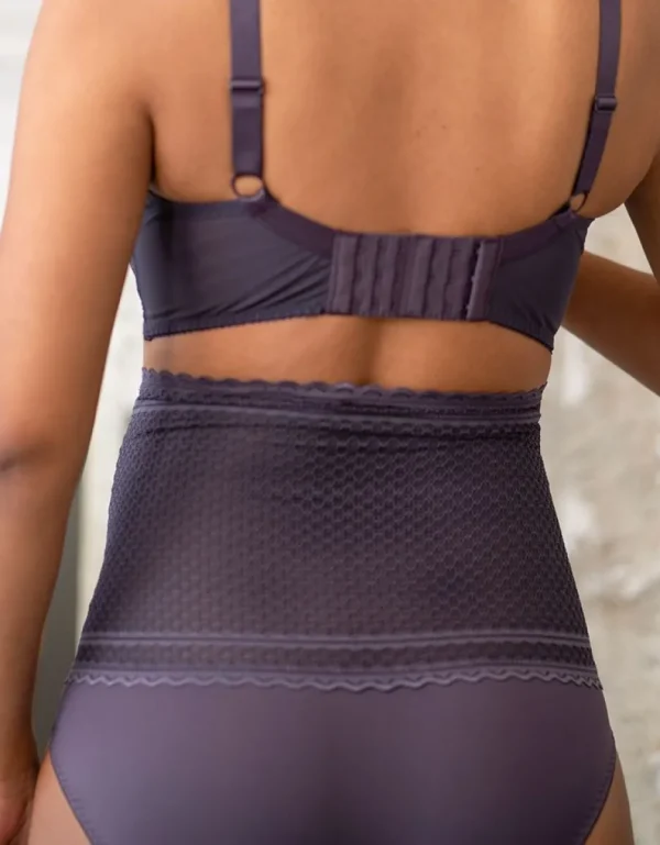 Outlet Paarse Over-De-Buik Zwangerschapsslip Met Kant Vrouw Lingerie En Corrigerende Kleding