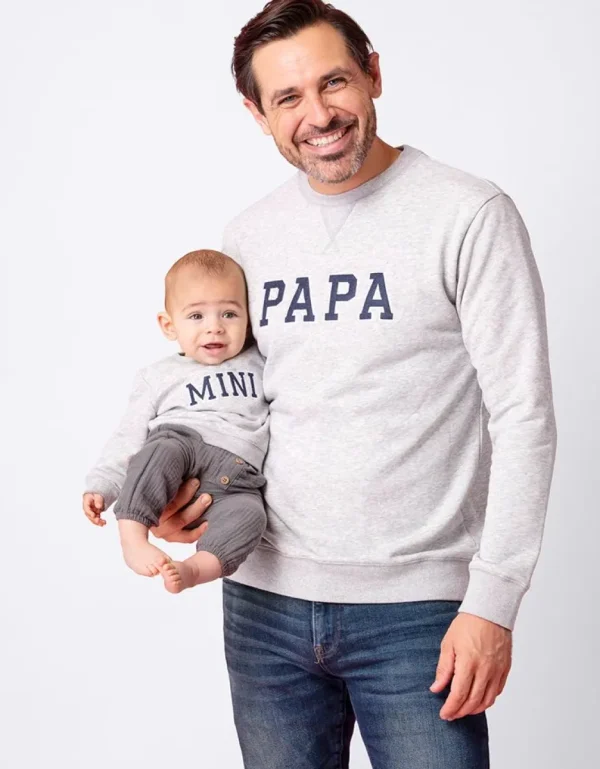 Cheap Papa & Mini-Sweatshirts Van Katoenmix Vrouw Topjes