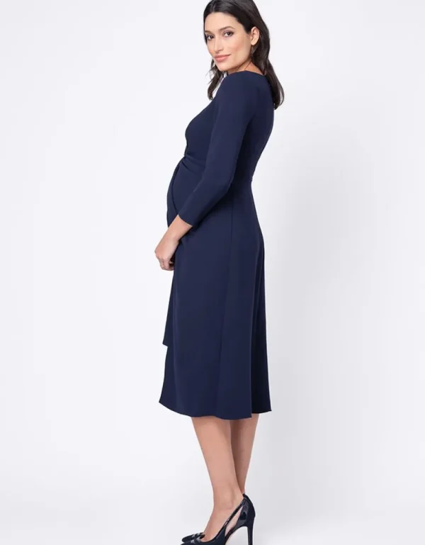 Cheap Premium Knotted Maternity Midi Dress Vrouw Jurken
