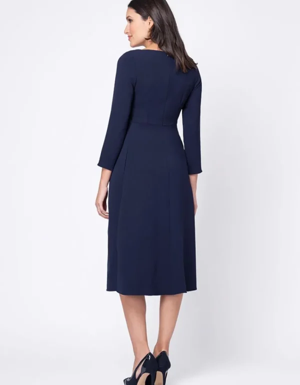 Cheap Premium Knotted Maternity Midi Dress Vrouw Jurken