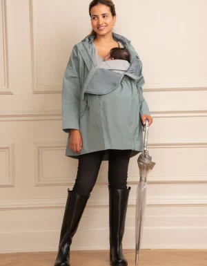 Discount Sage Green 3 In 1 Zwangerschaps Tot Draag Regenjas Vrouw Jassen En Jacks