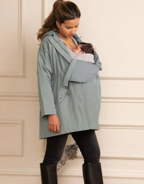Discount Sage Green 3 In 1 Zwangerschaps Tot Draag Regenjas Vrouw Jassen En Jacks