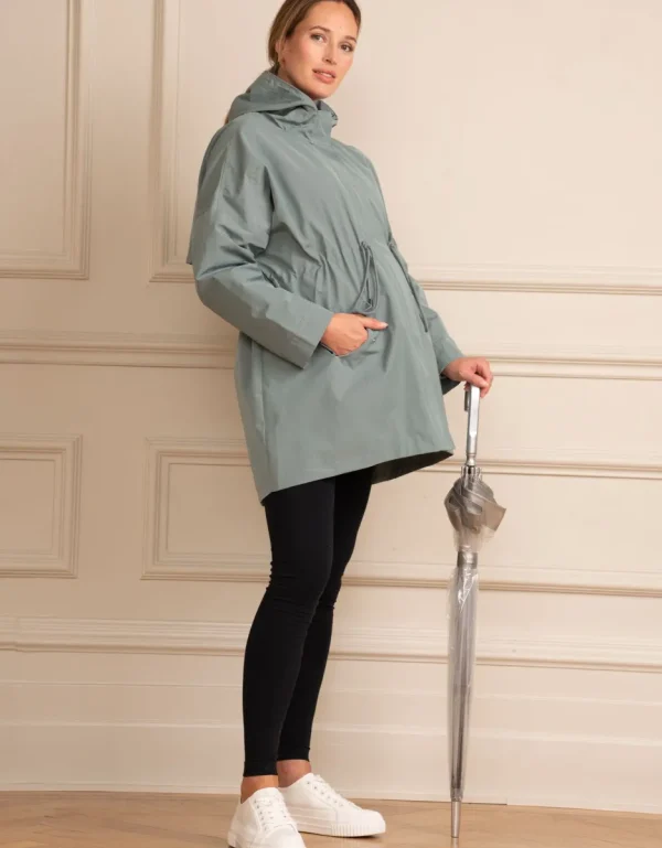 Discount Sage Green 3 In 1 Zwangerschaps Tot Draag Regenjas Vrouw Jassen En Jacks