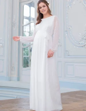Best Satijnen Devore Chiffon Positie Trouwjurk Vrouw Jurken