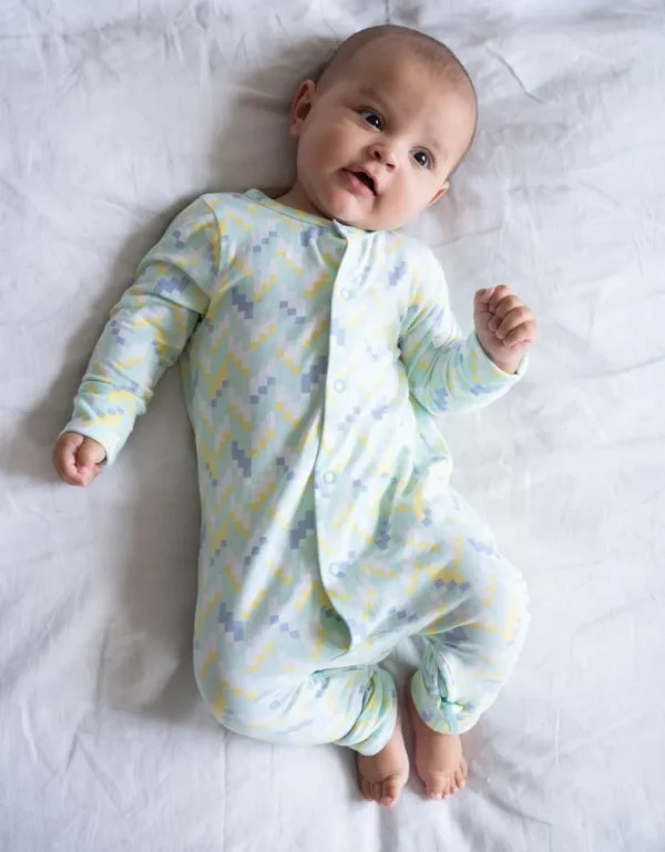Best Sale Set Met Slaappakje En Slabbetje, Biologisch Katoen, Handige Rits Kinderen Babykleding