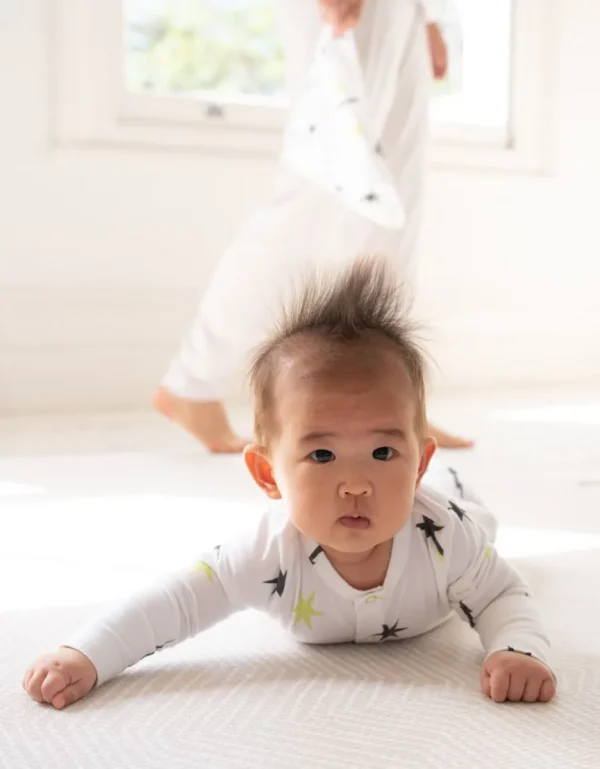 Best Sale Set Met Slaappakje En Slabbetje, Biologisch Katoen, Handige Rits Kinderen Babykleding