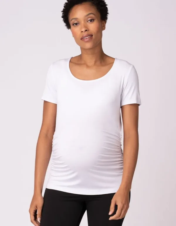 New Set Van Twee Essentiele Zwangerschaps-T-Shirts Vrouw Topjes