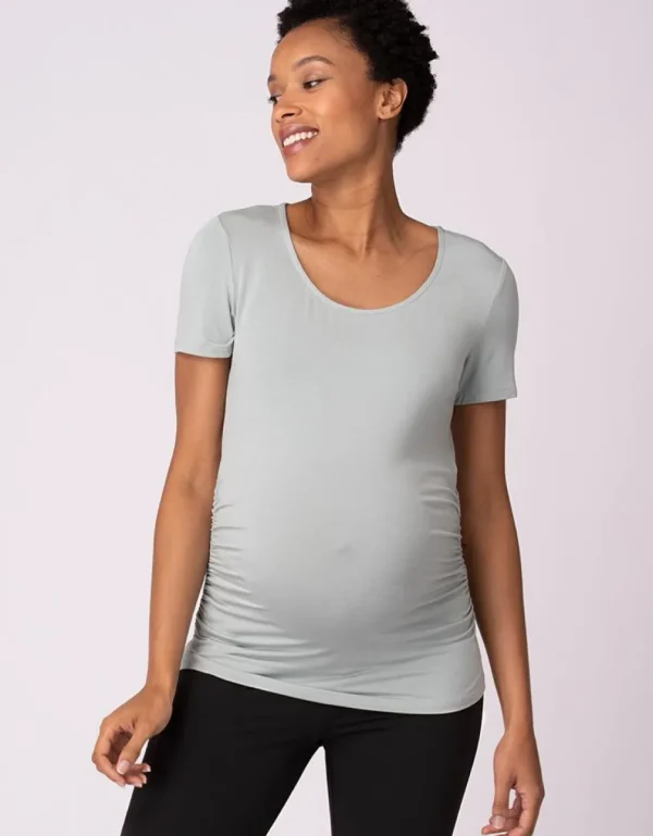 New Set Van Twee Essentiele Zwangerschaps-T-Shirts Vrouw Topjes