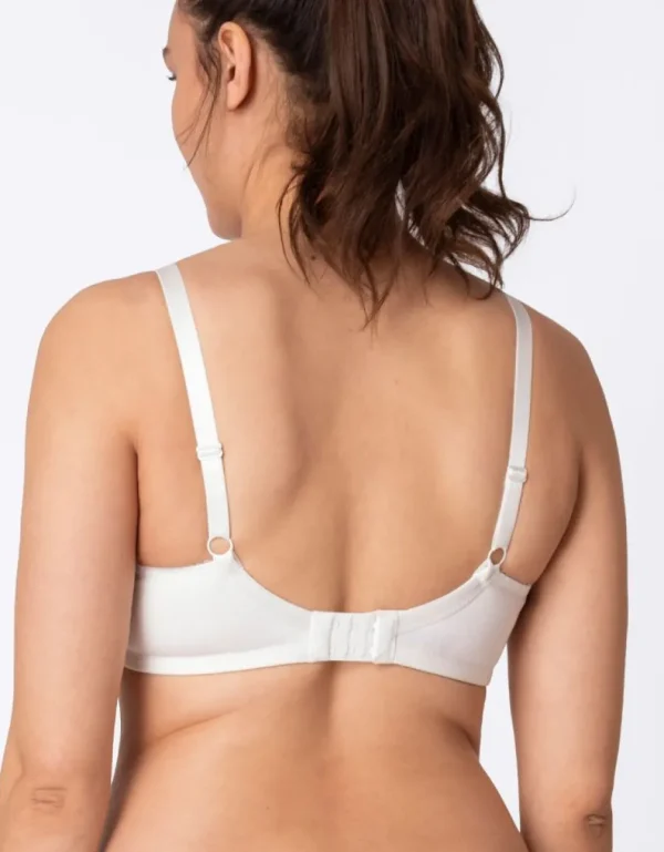 Sale Witte Katoenen T-Shirt Positie- En Voedingsbeha Vrouw Lingerie En Corrigerende Kleding