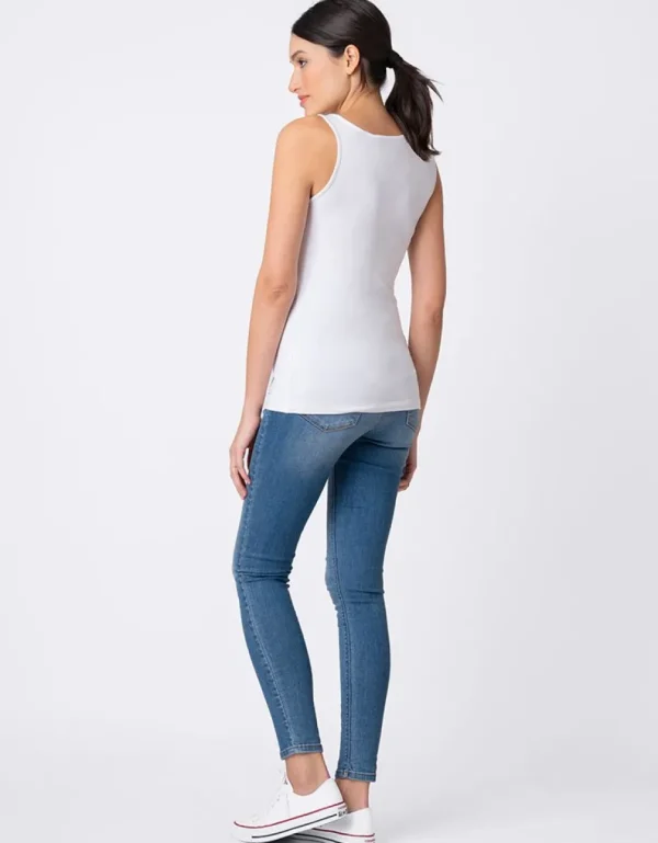 Outlet Witte Positie- En Voedingstanktop Vrouw Topjes