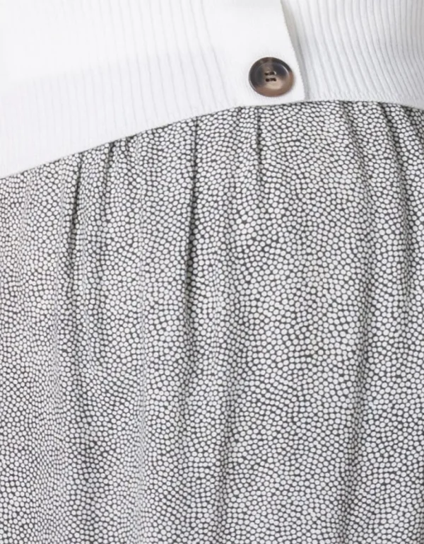 Fashion Witte Positie- En Voedingsjurk Met Dubbele Laag Vrouw Jurken