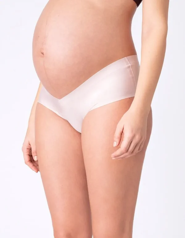 Best Zachtroze Zwangerschapsslips Zonder Zichtbare Randen - 2-Pack Vrouw Zwangerschaps-Essentials