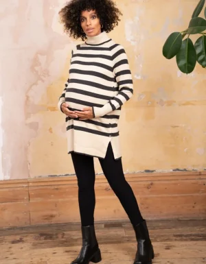 Flash Sale Zwangerschaps- En Borstvoedingstuniek Met Katoenen Rolkraag Vrouw Topjes