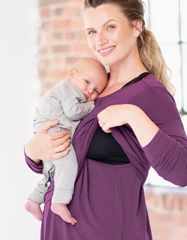 Best Sale Zwangerschaps- En Borstvoedingshirt Van Ecologisch Geverfde Modal Vrouw Topjes